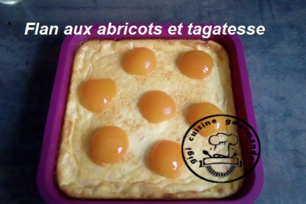 Recette FLAN AUX ABRICOTS et tagatesse